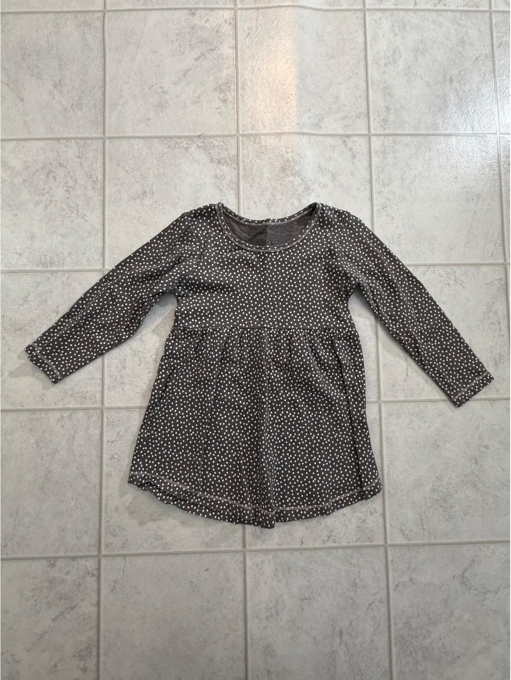 Yoga Sprout brown polka dot dress